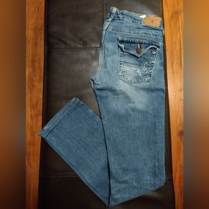 American Eagle Distressed Jeans with Rhinestones